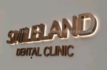 SMILELAND DENTAL CLINIC INDOOR 3DLED BACKLIT SIGNAGE AT KUANTAN  Indera Mahkota Industrial Area