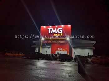 TMG MART  BILLBOARD SIGNBOARD WITH 3D LED FRONTLIT LETTERING & LOGO AT KUANTAN 