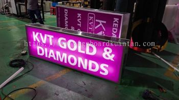 KVT GOLD & DOAMOND DOUBLE SIDE LIGHTBOX AT GAMBANG PAHANG 