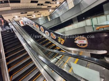 SRK NOODLE HOUSE  INDOOR SHOPPING MALL ESCALATOR INKJET PRINTING STICKER AT KUANTAN SEMAMBU 