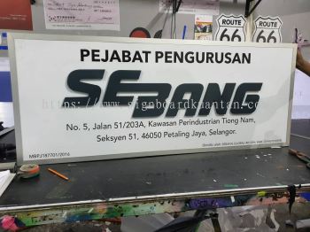 SEBANG OUTDOOR METAL G.I BASE WITH 3D LETTERING SIGNBOARD AT KUANTAN AIR PUTIH 