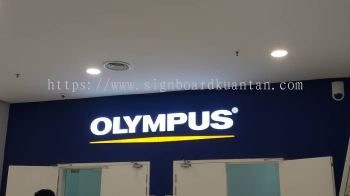 OLYMPUS INDOOR 3D LED FRONTLIT LETTERING & LOGO SIGNAGE AT KUANTAN Semambu