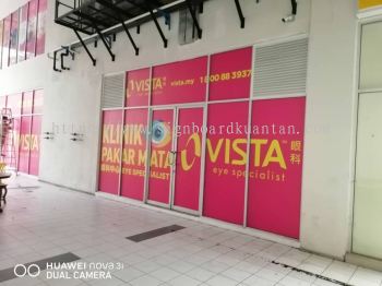 VISTA EYE SPECIALIST INKJET PRINTING GLASS STICKER AT KUANTAN SEMAMBU 