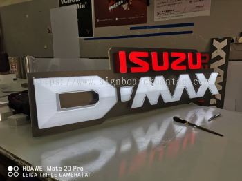 D-MAX ISUZU INDOOR 3D LED FRONTLIT SIGNAGE AT KUANTAN  AIR PUTIH 