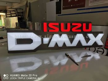 D-MAX ISUZU INDOOR 3D LED FRONTLIT SIGNAGE AT KUANTAN  AIR PUTIH 