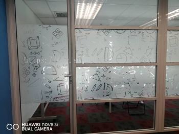 INDOOR OFFICE GLASS FROSTED STICKER AT KUANTAN AIR PUTIH 