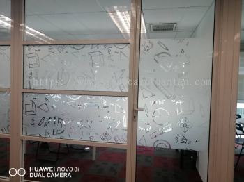 INDOOR OFFICE GLASS FROSTED STICKER AT KUANTAN AIR PUTIH 