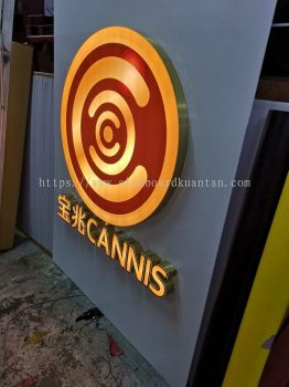 CANNIS INDOOR 3D LED FRONTLIT LETTERING & LOGO SIGNAGE AT KUANTAN AIR PUTIH 