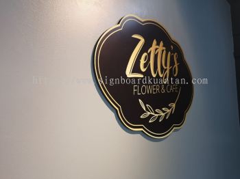 ZETTY'S FLOWER & CAFE OUTDOOR 3D LED BACKLIT AND INDDOR PVC FOAM BOARD 3D LETTERING SIGNAGE 