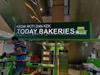 TODAY BAKERIES KEDAI ROTI DAN KEK INDOOR 3D LED FRONTLIT SIGNAGE AT KUANTAN AIR PUTIH 