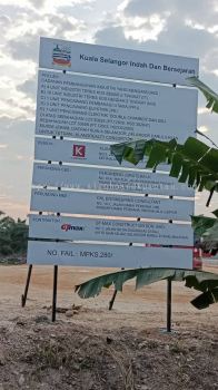 CONSTRUCTION PROJECT SIGNBOARD AT KUANTAN AIR PUTIH 