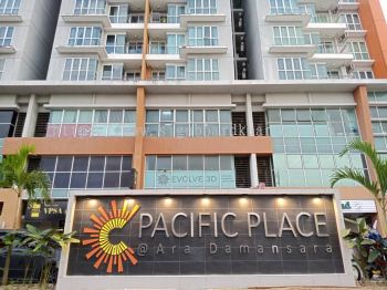 PACIFIC PLACE OUTDOOR STAINLESS STEEL 3D BOX UP LETTERING & LOGO SIGNAGE AT KUANTAN AIR PUTIH 