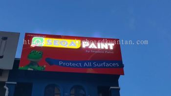 SEQA PAINT BILLBOARD SIGNBOARD WITH 3D LED BOX UP LETTERING AT TANJUNG LUMPUR KUANTAN MALAYSIA