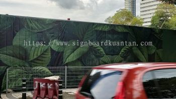 TROPICAL LEAF HOARDING PROJECT SIGNBOARD AT DATO KERAMAT JELUTONG PENANG MALAYSIA