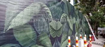 TROPICAL LEAF HOARDING PROJECT SIGNBOARD AT DATO KERAMAT JELUTONG PENANG MALAYSIA