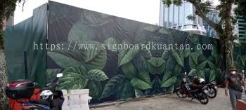 TROPICAL LEAF HOARDING PROJECT SIGNBOARD AT DATO KERAMAT JELUTONG PENANG MALAYSIA