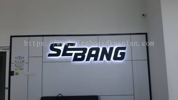 SEBANG INDOOR 3D LED BACKLIT LETTERING AT TANJUNG TUALANG KINTA PERAK MALAYSIA