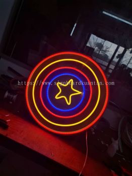 CAPTAIN AMERICA SHIELD LED NEON SIGN AT PULAU PERHENTIAN PESUT TERENGGANU MALAYSIA