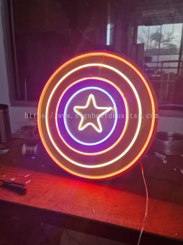 CAPTAIN AMERICA SHIELD LED NEON SIGN AT PULAU PERHENTIAN PESUT TERENGGANU MALAYSIA