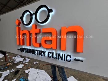 INTAN OPTOMETRY CLINIC 宝石光学 OUTDOOR 3D LED FRONTLIT _ BACKLIT SIGNAGE AT KUANTAN PAHANG MALAYSIA