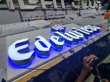 EDELWIESS OUTDOOR 3D LED FRONTLIT _ BACKLIT SIGNAGE AT RINGLET CAMERON HIGHLANDS PAHANG MALAYSIA