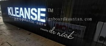 KLEANSE ALUMINIUM PANEL 3D BOX UP FRONTLIT- BACKLIT LETTERING SIGNAGE AT BESUT TERENGGANU MALAYSIA