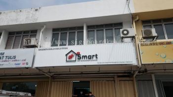 SMART PEST MANAGEMENT ALUMINIUM PANEL 3D BOX UP FRONTLIT- BACKLIT LETTERING SIGNAGE AT ROMPIN PAHANG