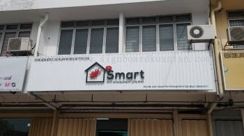 SMART PEST MANAGEMENT ALUMINIUM PANEL 3D BOX UP FRONTLIT- BACKLIT LETTERING SIGNAGE AT ROMPIN PAHANG