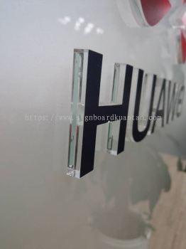 HUAWEI 3D ACRYLIC LETTERING-LASER CUT OUT LETTERING AT JELUTONG PENANG MALAYSIA