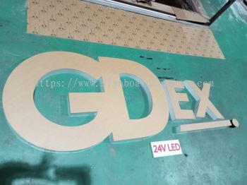 GDEX 3D BOX UP LETTERING AT SEBERANG PERAI SELATAN (SOUTH SEBERANG PERAI)SUNGAI JAWI PENANG MALAYSIA