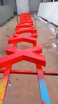 X.E.1. 3D BOX UP LETTERING AT KUALA TEMBELING JERANTUT PAHANG MALAYSIA