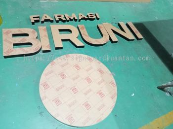 FARMASI BIRUNI 3D BOX UP LETTERING AT MENGKUANG BERA PAHANG MALAYSIA