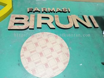 FARMASI BIRUNI 3D BOX UP LETTERING AT MENGKUANG BERA PAHANG MALAYSIA