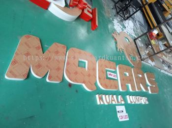 MQCARS 3D BOX UP LETTERING AT BAGAN DATUK TOWN PERAK MALAYSIA