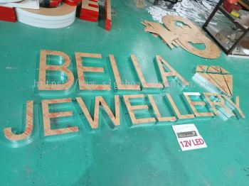 BELLA JEWELLERY 3D BOX UP LETTERING AT BIDOR BATANG PADANG PERAK MALAYSIA