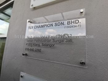 TLY CHAMPION SDN. BHD. ACRYLIC POSTER FRAME AT BERUAS MANJUNG PERAK MALAYSIA