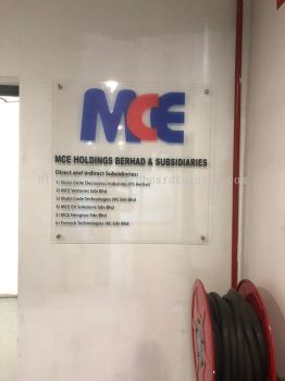 MCE HOLDINGS BERHAD & SUBSIDIARIES ACRYLIC POSTER FRAME AT KUALA KURAU KERIAN PERAK MALAYSIA