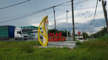 OLAK LEMPIT ALUMINIUM BIG 3D BOX UP LETTERING SIGNAGE AT MARAN TOWN PAHANG MALAYSIA