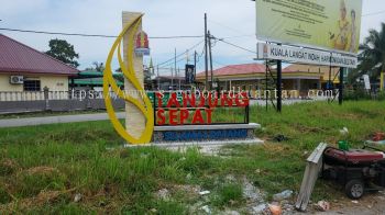 TANJUNG SEPAT ALUMINIUM BIG 3D BOX UP LETTERING SIGNAGE AT PENOR KUANTAN PAHANG MALAYSIA