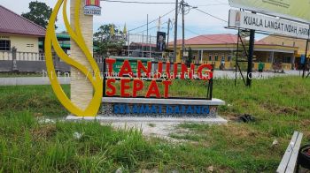 TANJUNG SEPAT ALUMINIUM BIG 3D BOX UP LETTERING SIGNAGE AT PENOR KUANTAN PAHANG MALAYSIA