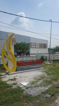 JENJAROM ALUMINIUM BIG 3D BOX UP LETTERING SIGNAGE AT BESERAH KUANTAN PAHANG MALAYSIA