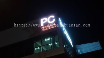 PC PERSONAL COLLECTION ALUMINIUM BIG 3D BOX UP LETTERING SIGNAGE AT KUANTAN PAHANG MALAYSIA