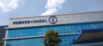 KUEHNE+NAGEL ALUMINIUM BIG 3D BOX UP LETTERING SIGNAGE AT PENOR KUANTAN PAHANG MALAYSIA