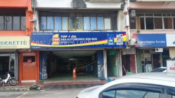 TOP 1OIL AAA AUTOWORKS SDN BHD ALUMINIUM PANEL 3D BOX UP LETTERING WITHOUT LED AT KUANTAN PAHANG