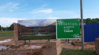 KAMPUS CONSTRUCTION PROJECT SIGNBOARD AT BIDOR BATANG PADANG PERAK MALAYSIA