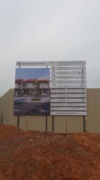 CONSTRUCTION PROJECT SIGNBOARD AT TELUK TEMPOYAK BARAT DAYA (SOUTHWEST PENANG ISLAND)PENANG MALAYSIA