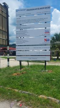 CONSTRUCTION PROJECT SIGNBOARD AT TELUK TEMPOYAK BARAT DAYA (SOUTHWEST PENANG ISLAND)PENANG MALAYSIA