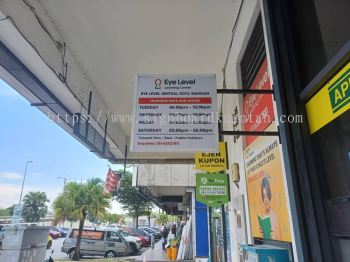 EYE LEVEL LEARNING CENTER DOUBLE SIDE METAL G.I SIGNAGE AT MENGLEMBU BATU GAJAH PERAK MALAYSIA