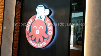 CHEF TAKO EG CONCEAL SIGNAGE AT KUALA ROMPIN PAHANG MALAYSIA