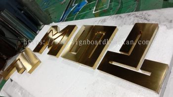 MSFT INDOOR 3D BOX UP STAINLESS STEEL LETTERING WITHOUT LED AT CANNING IPOH TIMUR PERAK MALAYSIA